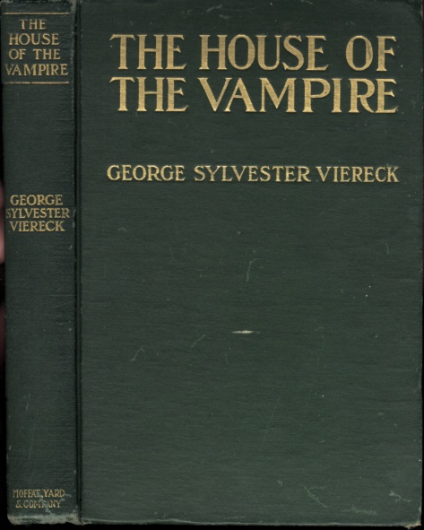 The House of the Vampire Cover and Spine